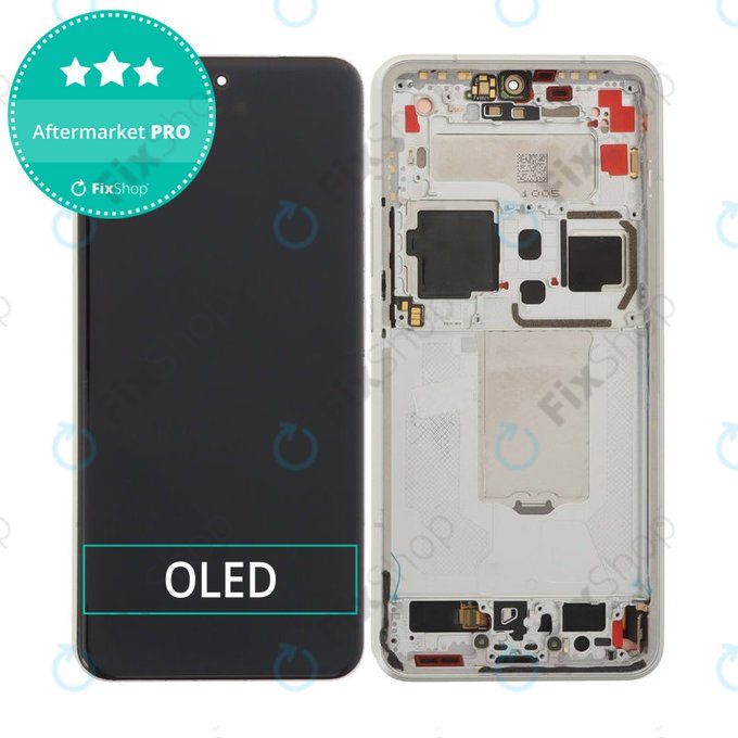 Xiaomi 15 Ultra 5G - LCD Display + Touchscreen Front Glas + Rahmen (White) OLED