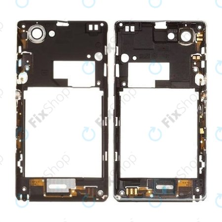 Sony Xperia L C2105 – Mittlerer Rahmen + HF-Antenne (Schwarz) – 2512SA7701W