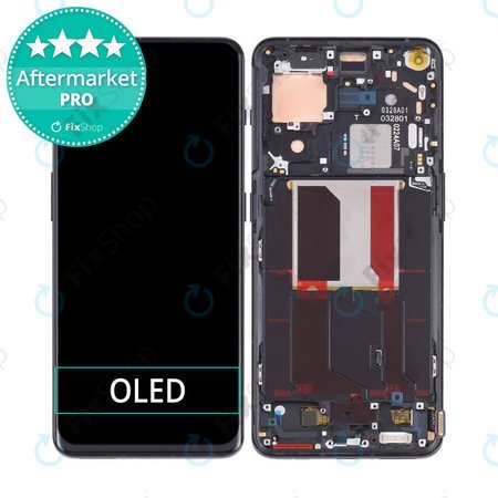 OnePlus 10 Pro NE2210 NE221 - LCD Display + Touchscreen Front Glas + Rahmen (Volcanic Black) OLED