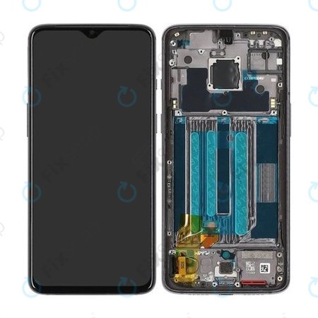 OnePlus 7 - LCD Display + Dototykové Sklo + Rahmen (Mirror Grey) - 2011100068