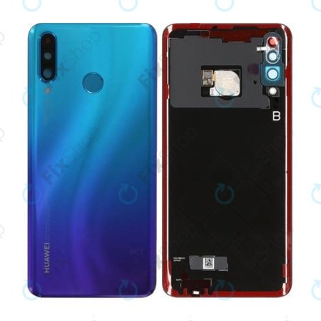 Huawei P30 Lite - Akkudeckel (Peacock Blue) - 02352RPY Genuine Service Pack