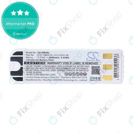 Akku batterie für Garmin Zumo 400, 550, 2600mAh, Li-Ion, 3.7V, 010-10863-00, 011-01451-00, HQ