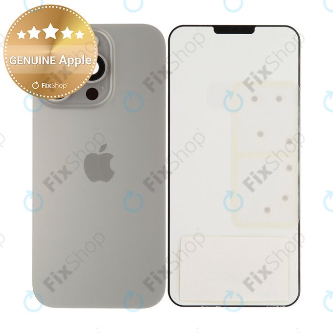 Backcover Glas für iPhone 16 Pro | Natural Titanium | 661-42725 | Genuine Apple