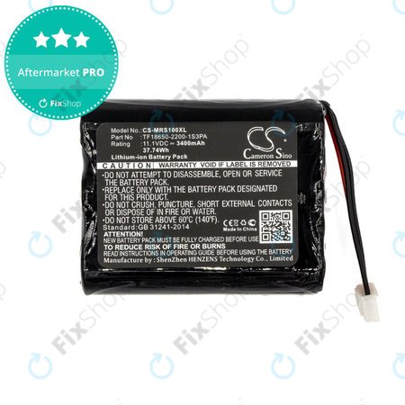 Batterie für Marshall Stockwell, 3400mAh, Li-Ion, 11.1V, TF18650-2200-1S3PA, HQ