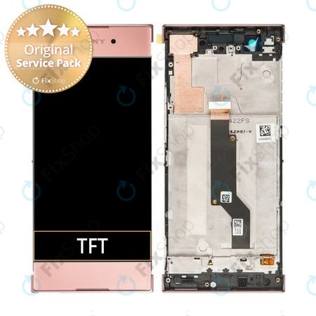Sony Xperia XA1 G3121 - LCD Display + Touchscreen Front Glas + Rahmen (Pink) - 78PA9100030, 78PA9100070 Genuine Service Pack