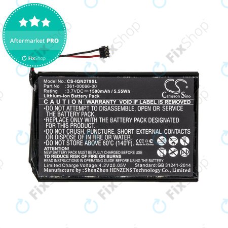 Batterie für Garmin Nüvi 2757, 1500mAh, Li-Ion, 3.7V, 361-00066-00, HQ