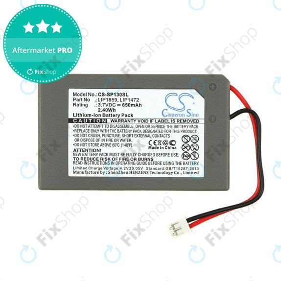 Akku batterie für Sony PlayStation 3, 650mAh, Li-Ion, 3.7V, LIP1859, HQ