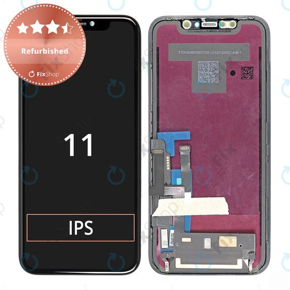 Display für iPhone 11, Touchscreen-Glas mit Rahmen, Refurbished