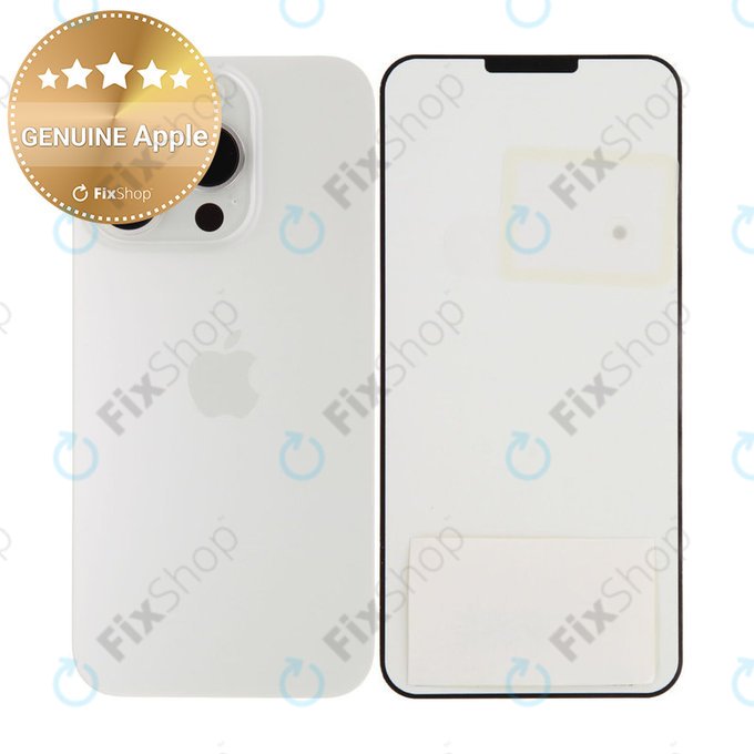Backcover Glas für iPhone 15 Pro | White Titanium | 661-35701 | Genuine Apple
