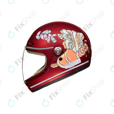 Kinderhelm für E-Scooter und Fahrrad (46–52 cm) (Red)
