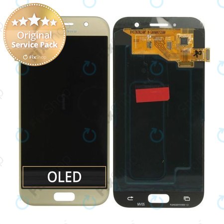 Samsung Galaxy A5 A520F (2017) - LCD Display + Touchscreen Front Glas (Gold Sand) - GH97-19733B, GH97-20135B Genuine Service Pack