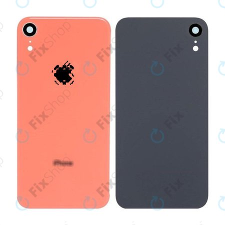 Apple iPhone XR - Backcover Glas + Kameraglas (Coral)