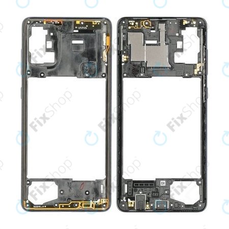 Samsung Galaxy A71 A715F - Mittlerer Rahmen (Prism Crush Black) - GH98-44756A Genuine Service Pack