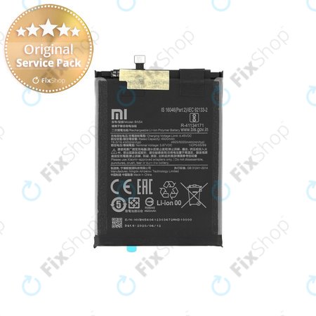 Xiaomi Redmi 9, 9A, Note 9 - Akku Batterie BN54 5020mAh - 460200001J1G, 460200003P1G Genuine Service Pack