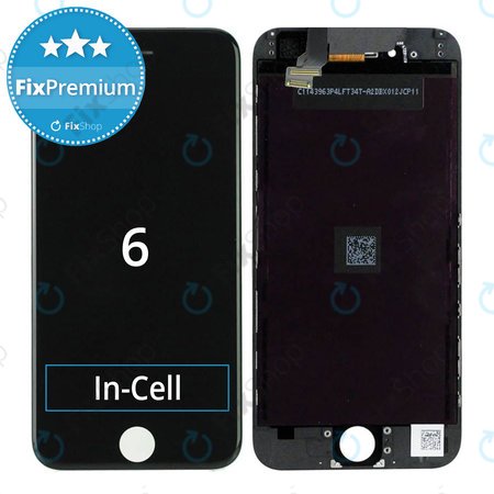 Apple iPhone 6 - LCD Display + Touchscreen Front Glas + Rahmen (Black) In-Cell FixPremium