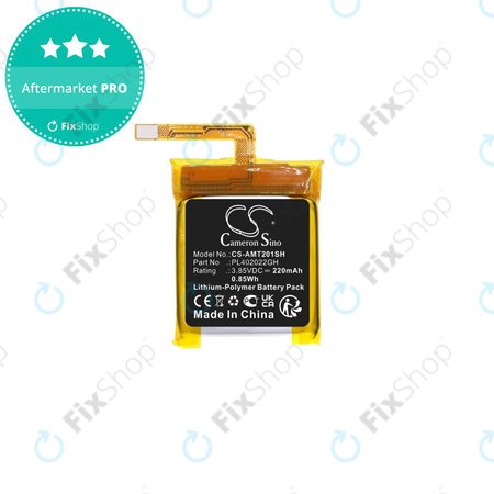 Batterie für Amazfit GTS 2 Mini, 220mAh, Li-Pol, 3.85V, PL402022GH, HQ