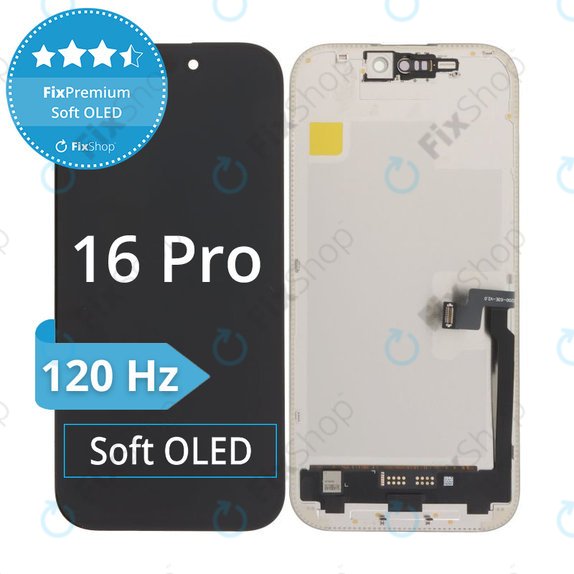 Display Soft OLED für iPhone 16 Pro - Touchscreen + Rahmen, DIAGNOSTIC