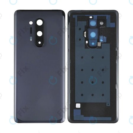 OnePlus 8 Pro - Akkudeckel + Rückfahrkameraglas (Onyx Black)