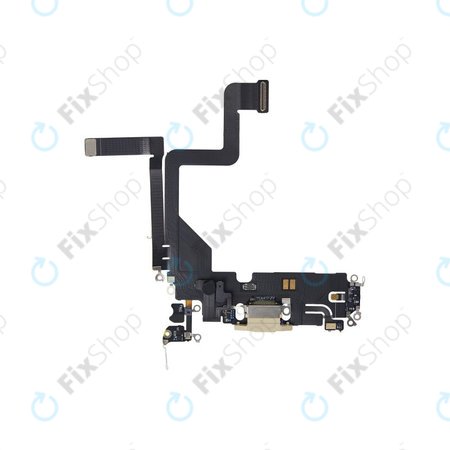 Apple iPhone 14 Pro - Ladestecker Ladebuchse + Flex Kabel (Gold)