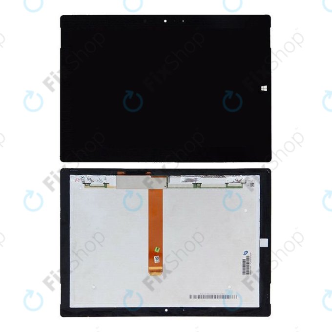 Microsoft Surface 3 - LCD Display + Touchscreen Front Glas (Black) TFT