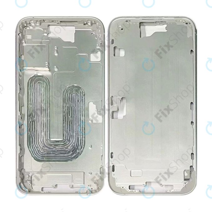 Apple iPhone 16 - Mittelrahmen + Ein-/Ausschalter + Lautstärketasten (White)