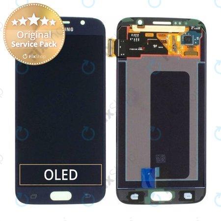 Samsung Galaxy S6 G920F - LCD Display + Touchscreen Front Glas (Black Sapphire) - GH97-17260A Genuine Service Pack