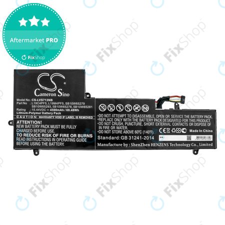 Akku batterie für Lenovo Yoga Slim 7-15IIL, 4500mAh, Li-Pol, 15.44V, L19C4PF5, HQ
