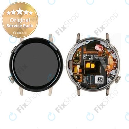 Huawei Watch GT3 Milo B19T 42mm - LCD Display + Touchscreen Front Glas + Rahmen (Gold Stainless Steel) - 02354QVM Genuine Service Pack