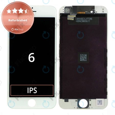 Apple iPhone 6 - LCD Display + Touchscreen Front Glas + Rahmen (White) Refurbished