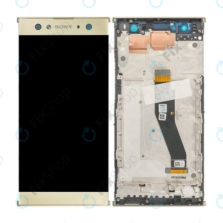 Sony Xperia XA2 Ultra Dual - LCD Display + Touchscreen Front Glas + Rahmen (Gold) - 78PC2300040 Genuine Service Pack