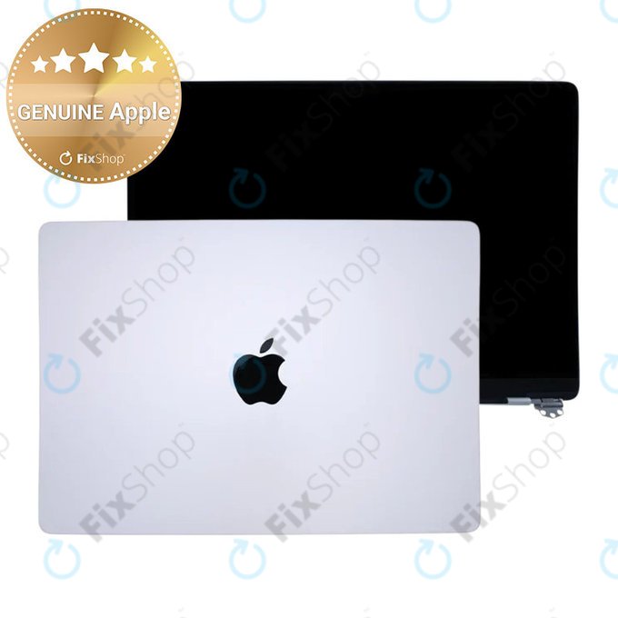 LCD-Display für MacBook Pro 14", A3112, A3185 (2024), mit Frontglas und Deckel, Silver, 661-41792, Genuine Apple