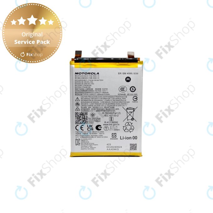 Motorola Edge 50 Fusion - Akku Batterie QC50 5000mAh - SB18E08901 Genuine Service Pack