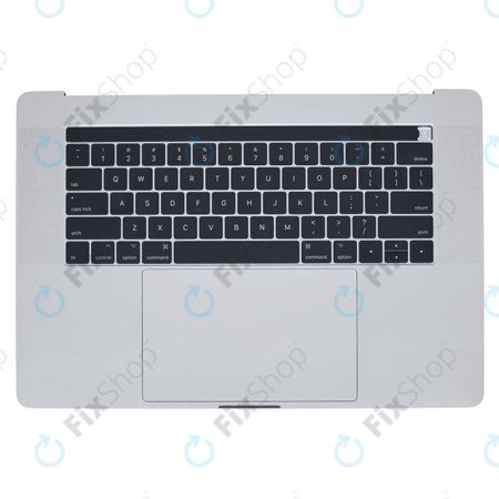 Apple MacBook Pro 15" A1707 (Late 2016 - Mid 2017) - Oberer Rahmen Tastatur + Tastatur US + Mikrofon + Trackpad + Redner (Silver)