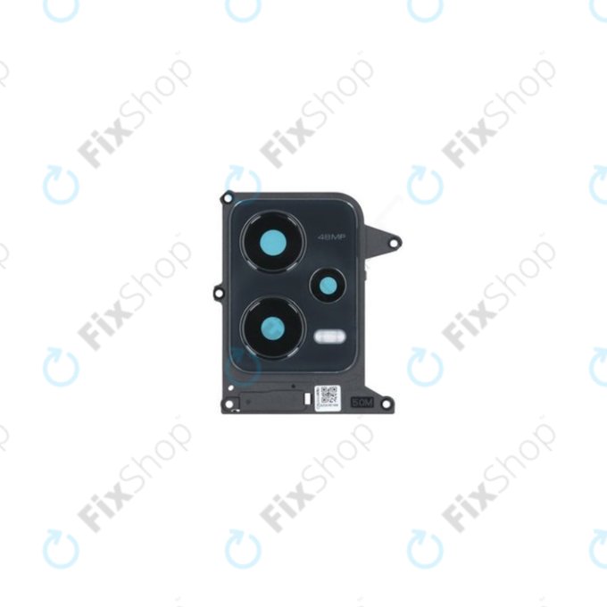 Xiaomi Redmi Note 12 5G - Rückfahrkameraglas + Rahmen (Onyx Gray) - Genuine Service Pack