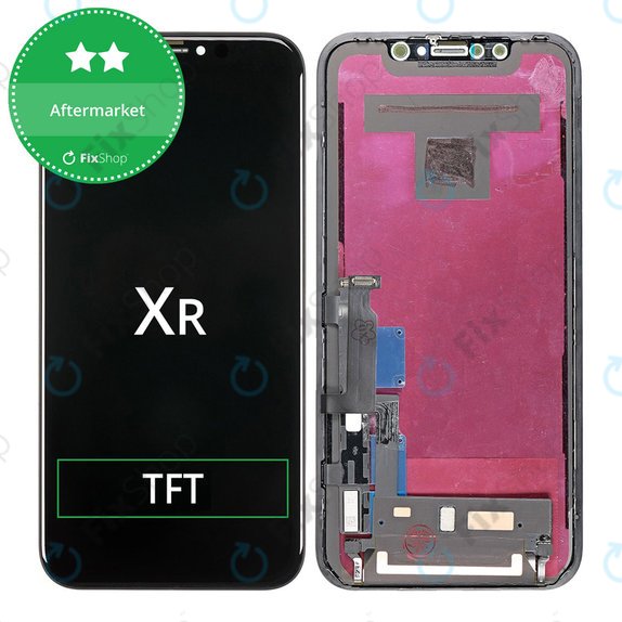 Display für iPhone XR, Touchscreen-Glas mit Rahmen
