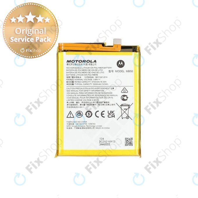 Motorola Moto G200 XT2175 - Akku Batterie MB50 5000mAh - SB18D10749, SB18D22902 Genuine Service Pack