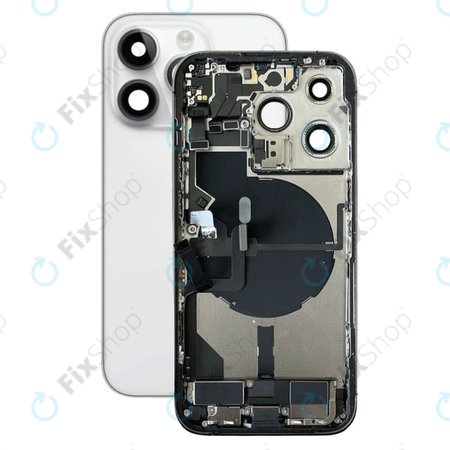 Apple iPhone 14 Pro - Backcover mit Kleinteilen (Silver)