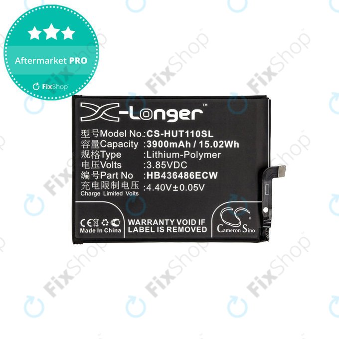 Huawei Mate 10 Lite, Mate 10 Pro, Mate 20, Nova 2i, P20 Pro, Honor View 20 - Akku Batterie HB436486ECW 3900mAh HQ