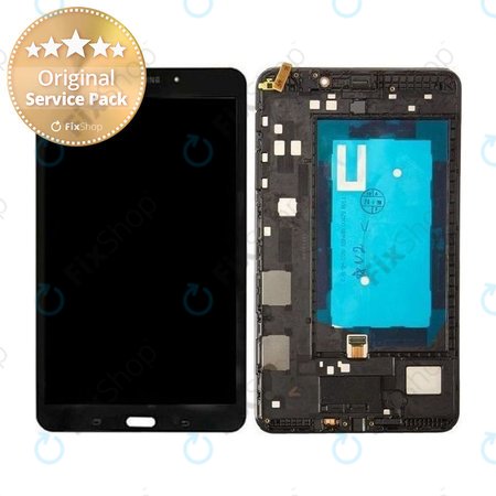 Samsung Galaxy Tab 4 8.0 T330, T331 - LCD Display + Touchscreen Front Glas + Rahmen (White) - GH97-15755A Genuine Service Pack