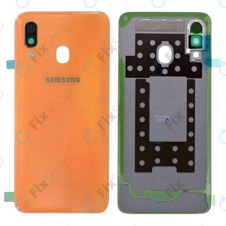 Samsung Galaxy A40 A405F - Akkudeckel (Koralle) - GH82-19406D Genuine Service Pack