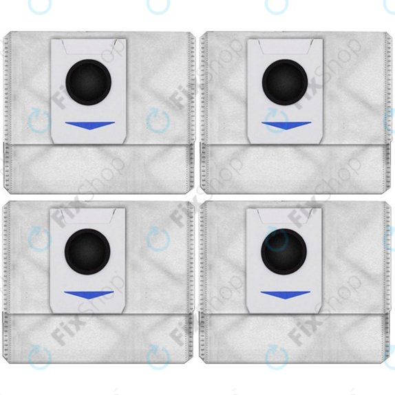 Staubbeutel, 4 Stk., Antibakteriell und geruchsentfernend für Ecovacs Deebot T-series, X-series