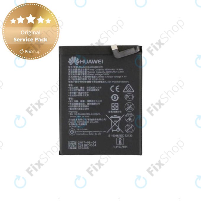 Huawei Y9 (2018), Y7 (2019) - Akku Batterie HB406689ECW 4000mAh - 24022860, 24022692, 24022241 Genuine Service Pack