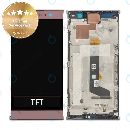 Sony Xperia XA2 H4113 - LCD Display + Touchscreen Front Glas + Rahmen (Pink) - 78PC0600040 Genuine Service Pack