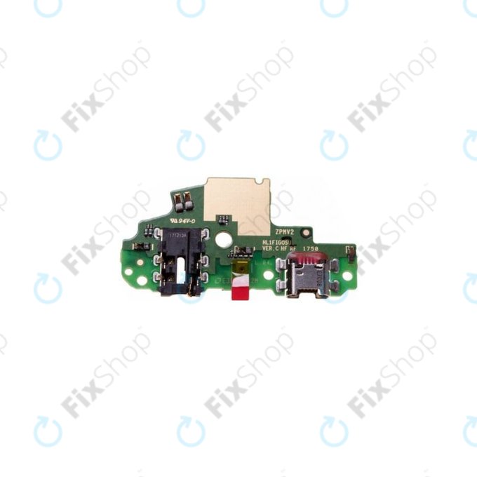 Huawei P Smart FIG-L31 - Nabíjaci Anschluss + Mikrofon + Klinkenstecker PCB - 02351SWE Genuine Service Pack