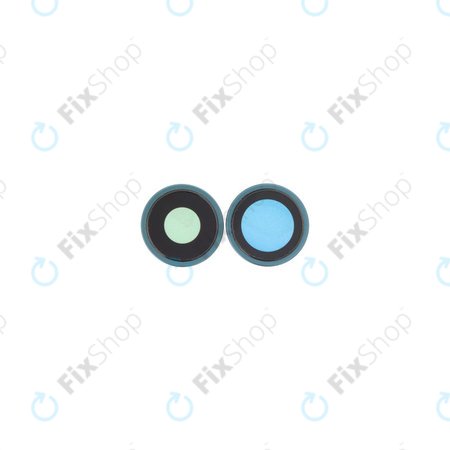 Apple iPhone 16, 16 Plus - Rückfahrkameraglas mit Rahmen (Teal) - 2Stk.