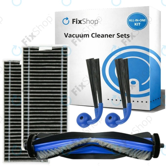 Ersatzteilset für Ecovacs Deebot X9 Pro Omni (1x Hauptbürste, 2x Filter, 2x Seitenbürste)