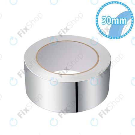 Hitzebeständiges Aluminium-Band (EMI/RFI) - 30mm x 25m