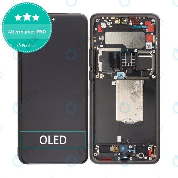 Xiaomi 15 Ultra 5G - LCD Display + Touchscreen Front Glas + Rahmen (Black) OLED