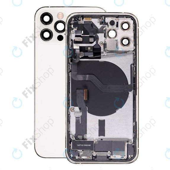 Apple iPhone 12 Pro - RückBackcover/Kleinteilen (Silver)