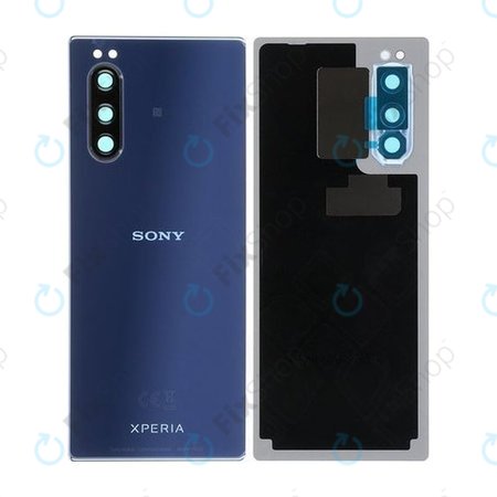 Sony Xperia 5 - Akkudeckel (Blue) - 1319-9509 Genuine Service Pack